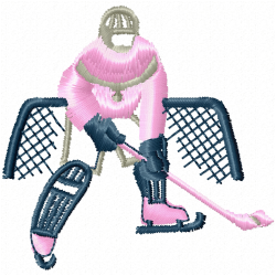 Hockey Embroidery Design 11